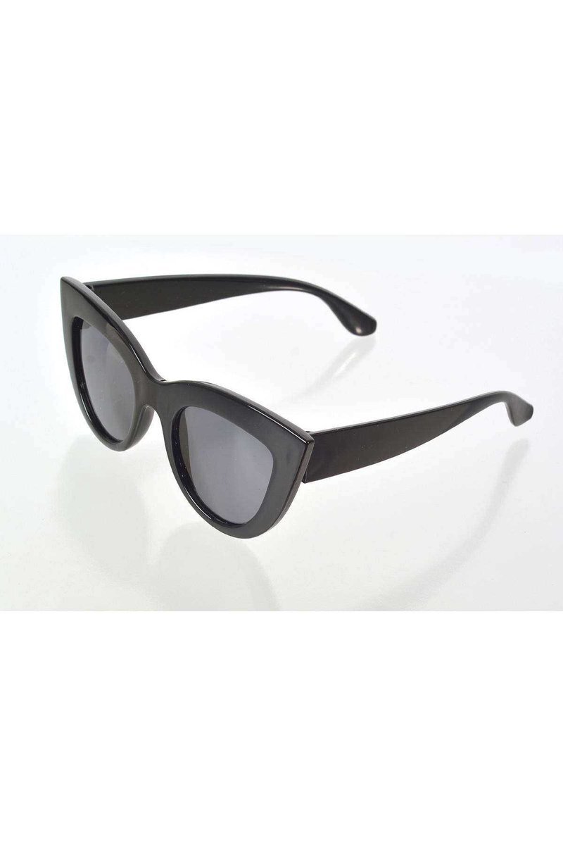 Siyah Çerçeve Cat Eye Kadın Güneş Gözlüğü - Moda Gözlük
